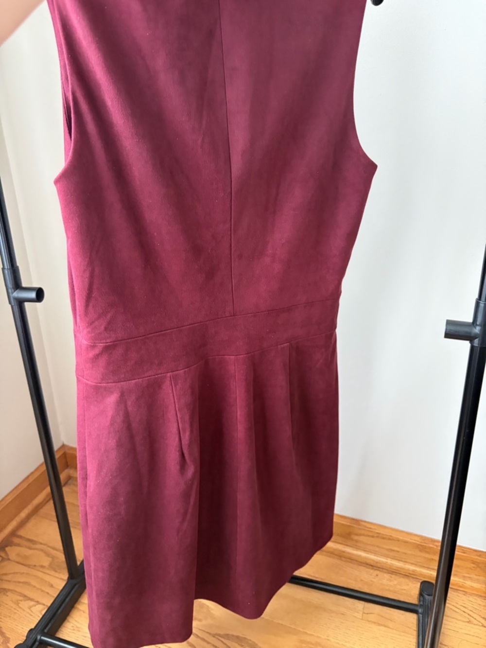 Avec Les Filles Burgundy Sleeveless Button-Front Mini Dress size 4 - Picture 8 of 8